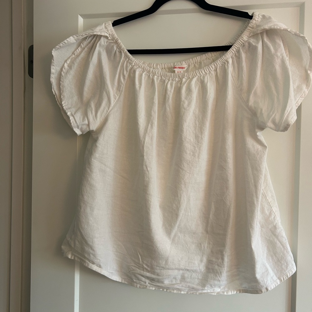 White Puff Sleeve Blouse